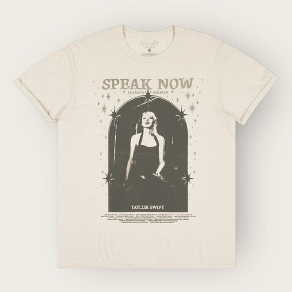 Taylor Swift Speak Now (Taylor’s Version) Tracklist Taupe T-Shirt
